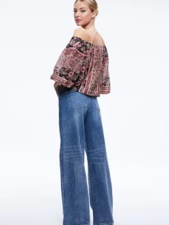Alice and Olivia ALTA OFF THE SHOULDER TOP *CLOTHING