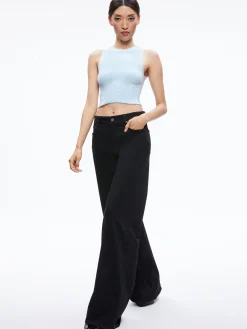 Alice and Olivia AMITY SLEEVELESS CROPPED TANK *CLOTHING