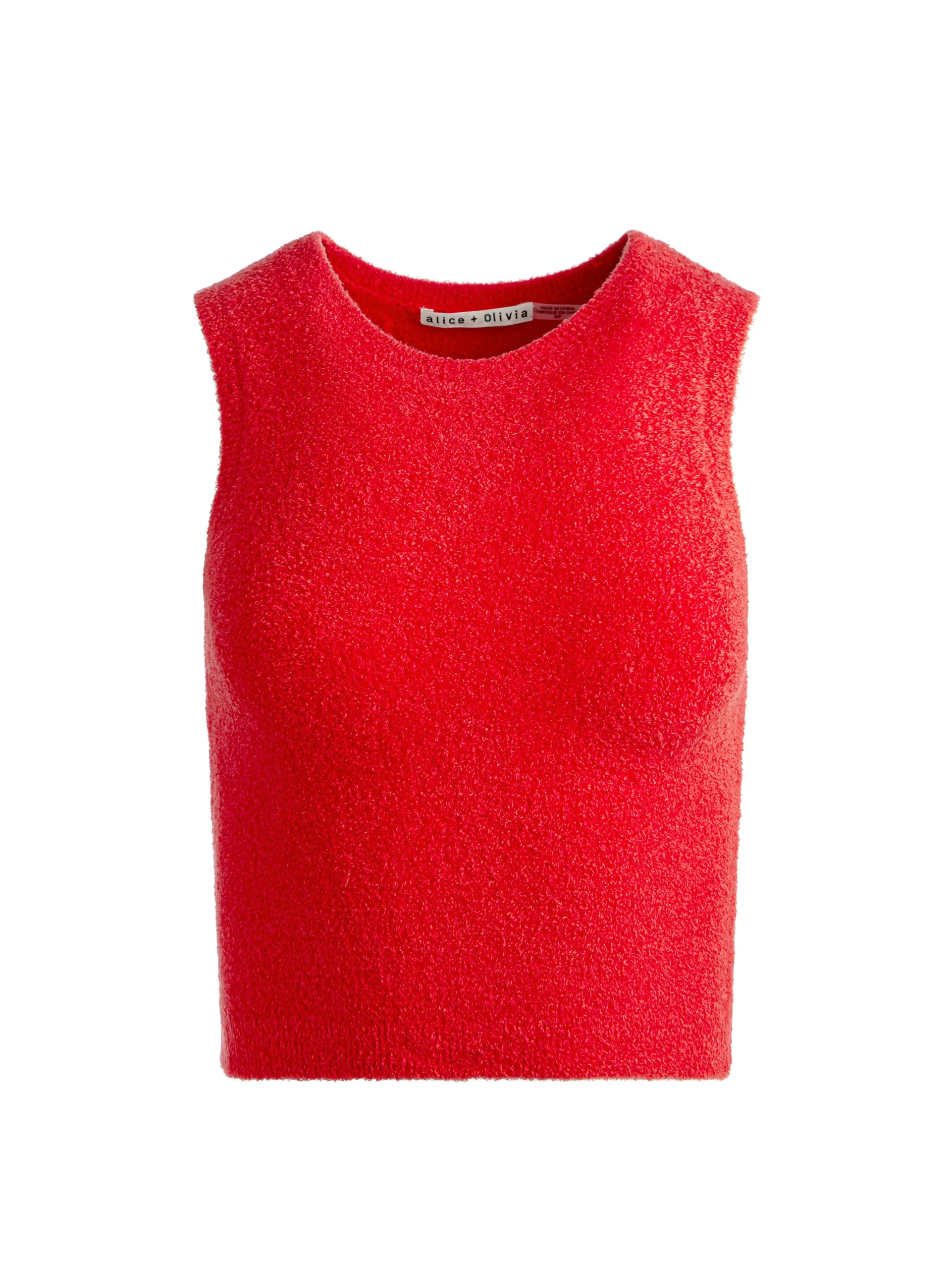 Alice and Olivia AMITY SLEEVELESS CROPPED TANK *FEATURED SHOPS | CLOTHING