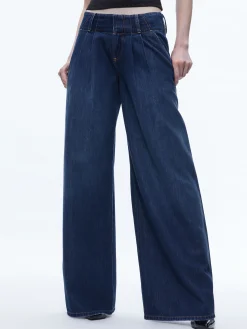 Alice and Olivia ANDERS LOW RISE PLEATED JEAN *FEATURED SHOPS | CLOTHING | CLOTHING