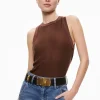 Alice and Olivia ANGELINA CREWNECK TANK TOFFEE*FEATURED SHOPS | CLOTHING