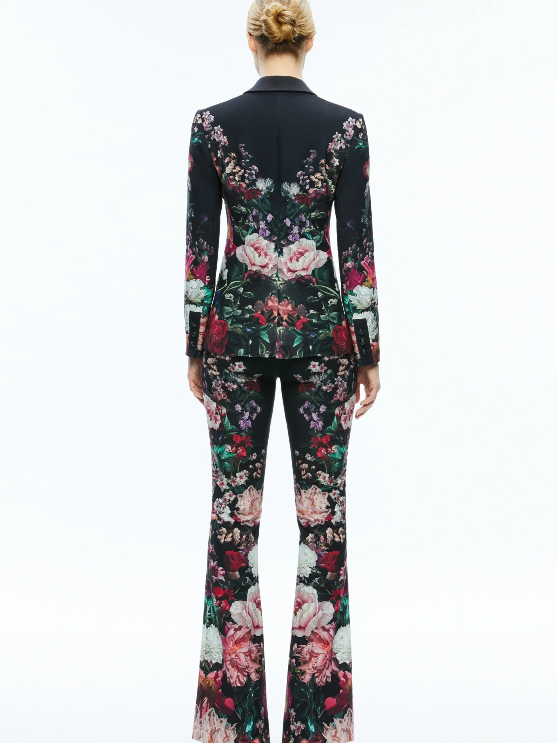 Alice and Olivia BREANN LONG FITTED BLAZER AFTER MIDNIGHT*CLOTHING