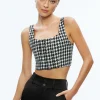 Alice and Olivia BRESLIN CORSET TOP + DONALD SIDE BUTTON SKIRT *CLOTHING