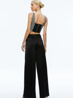 Alice and Olivia BRESLIN CORSET TOP + DONALD SIDE BUTTON SKIRT *CLOTHING