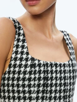 Alice and Olivia BRESLIN CORSET TOP + DONALD SIDE BUTTON SKIRT *CLOTHING
