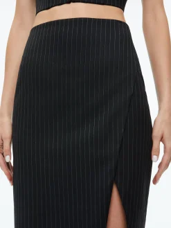 Alice and Olivia BRESLIN CORSET TOP + SIOBHAN FRONT WRAP MIDI SKIRT *CLOTHING