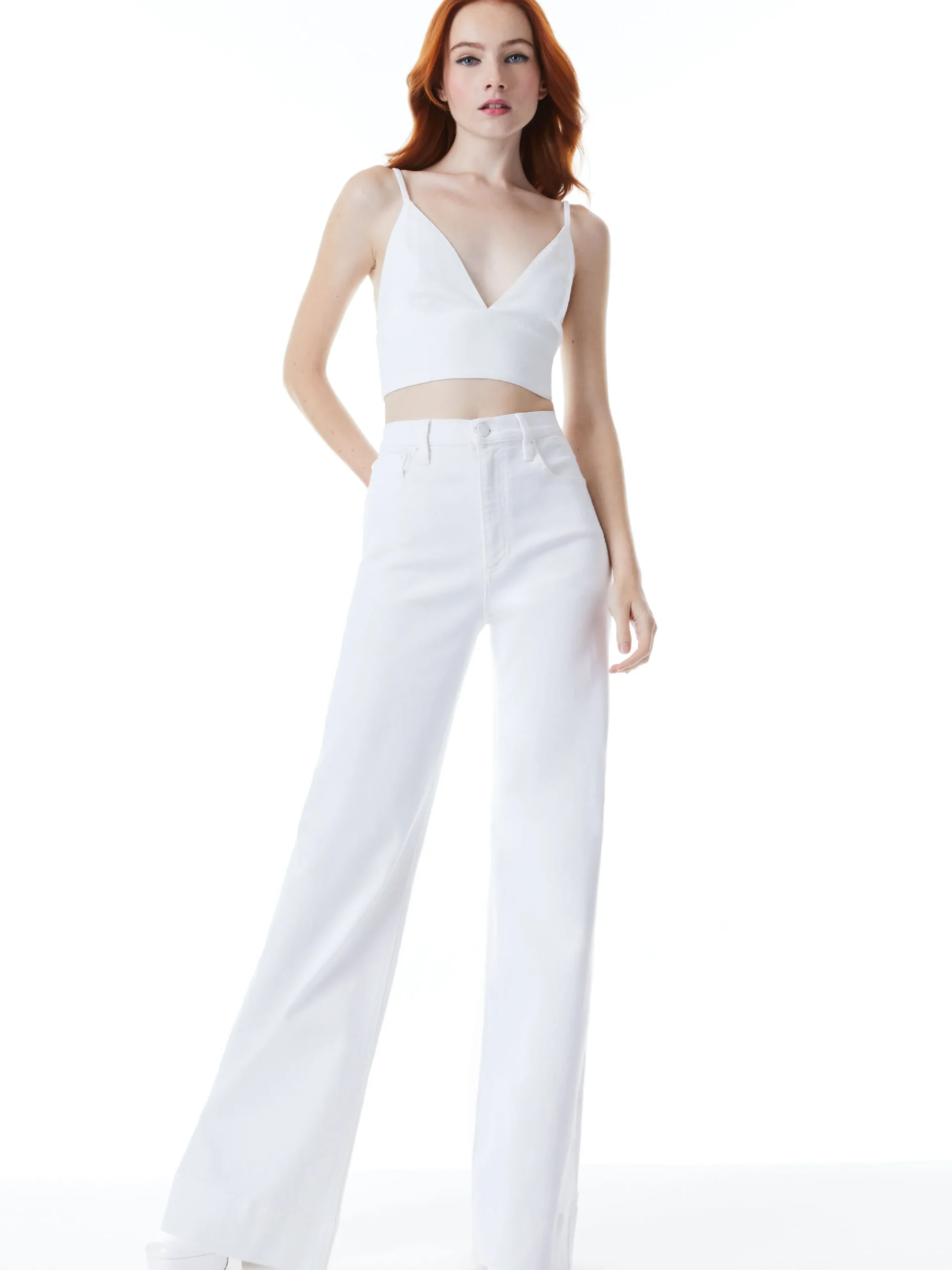 Alice and Olivia CARLI DENIM BRA TOP *FEATURED SHOPS | CLOTHING