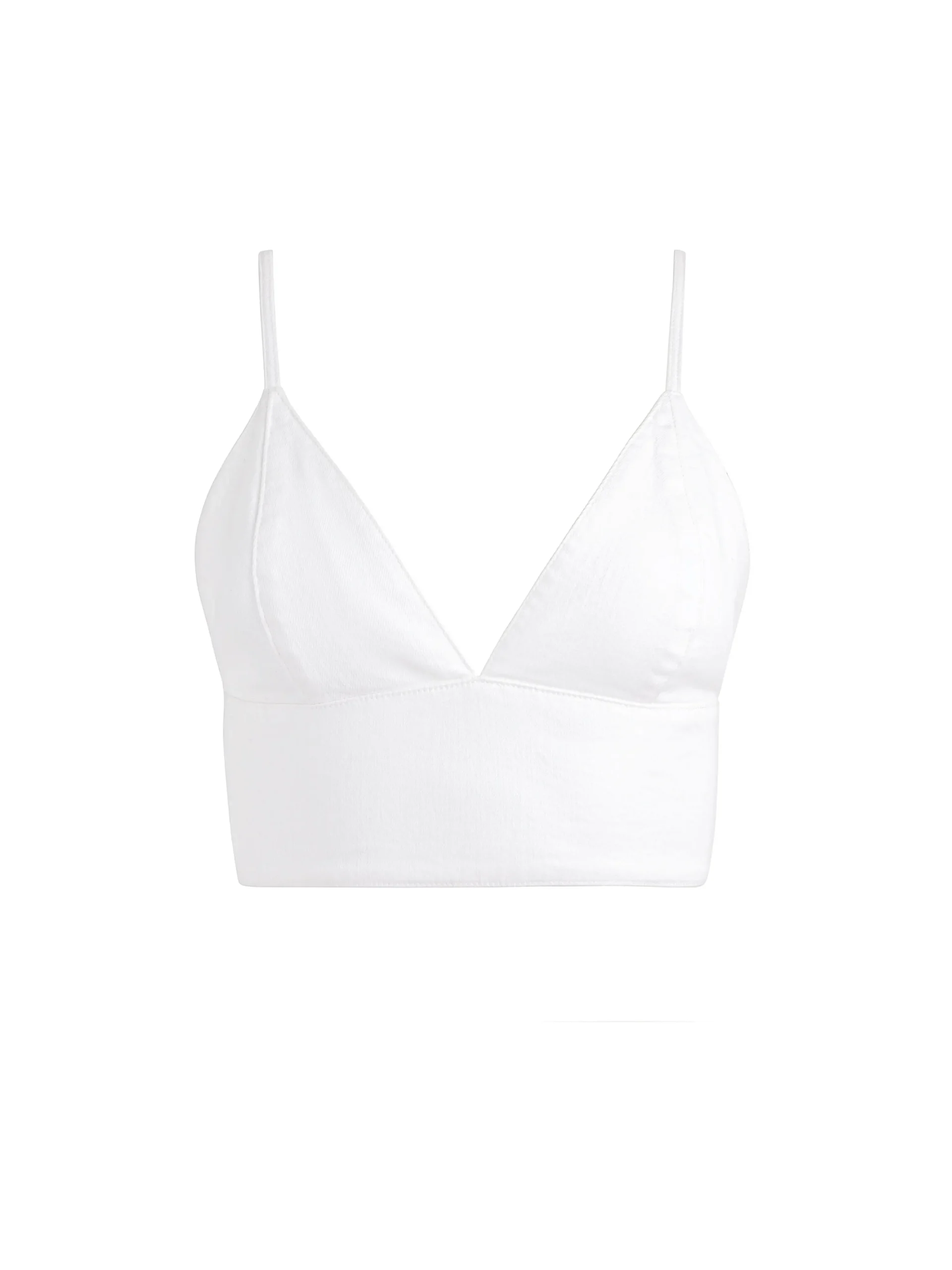 Alice and Olivia CARLI DENIM BRA TOP *FEATURED SHOPS | CLOTHING