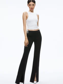 Alice and Olivia CHRISSY CREWNECK RUCHED CROP TOP *FEATURED SHOPS | CLOTHING