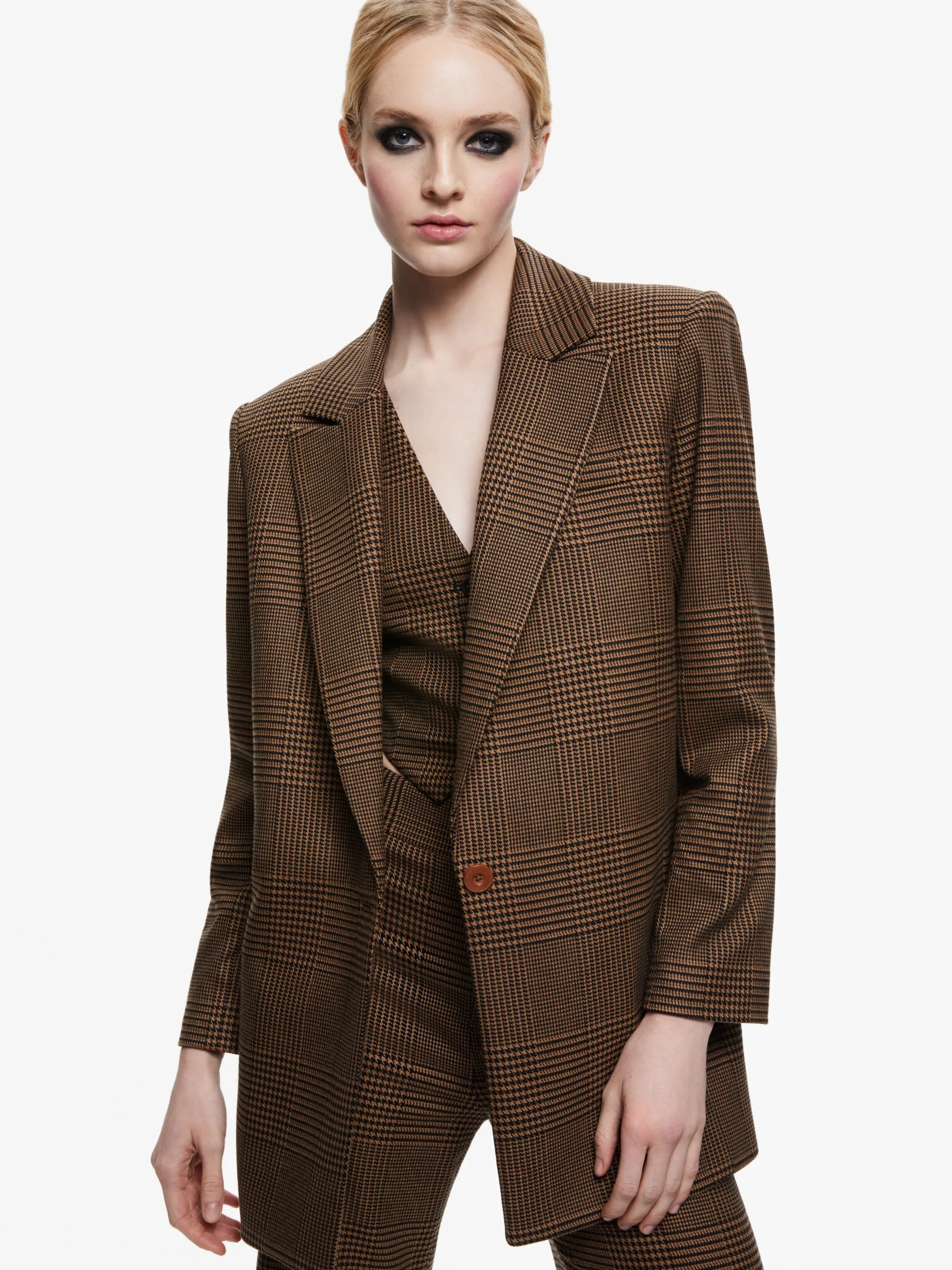 Alice and Olivia COLLEY NOTCH COLLAR BLAZER + DEANNA HIGH WAISTED BOOTCUT PANT *CLOTHING