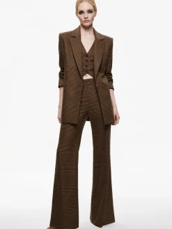 Alice and Olivia COLLEY NOTCH COLLAR BLAZER + DEANNA HIGH WAISTED BOOTCUT PANT *CLOTHING