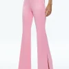 Alice and Olivia DANETTE HIGH RISE FLARE SLIT TROUSER CHERRY BLOSSOM*FEATURED SHOPS | CLOTHING
