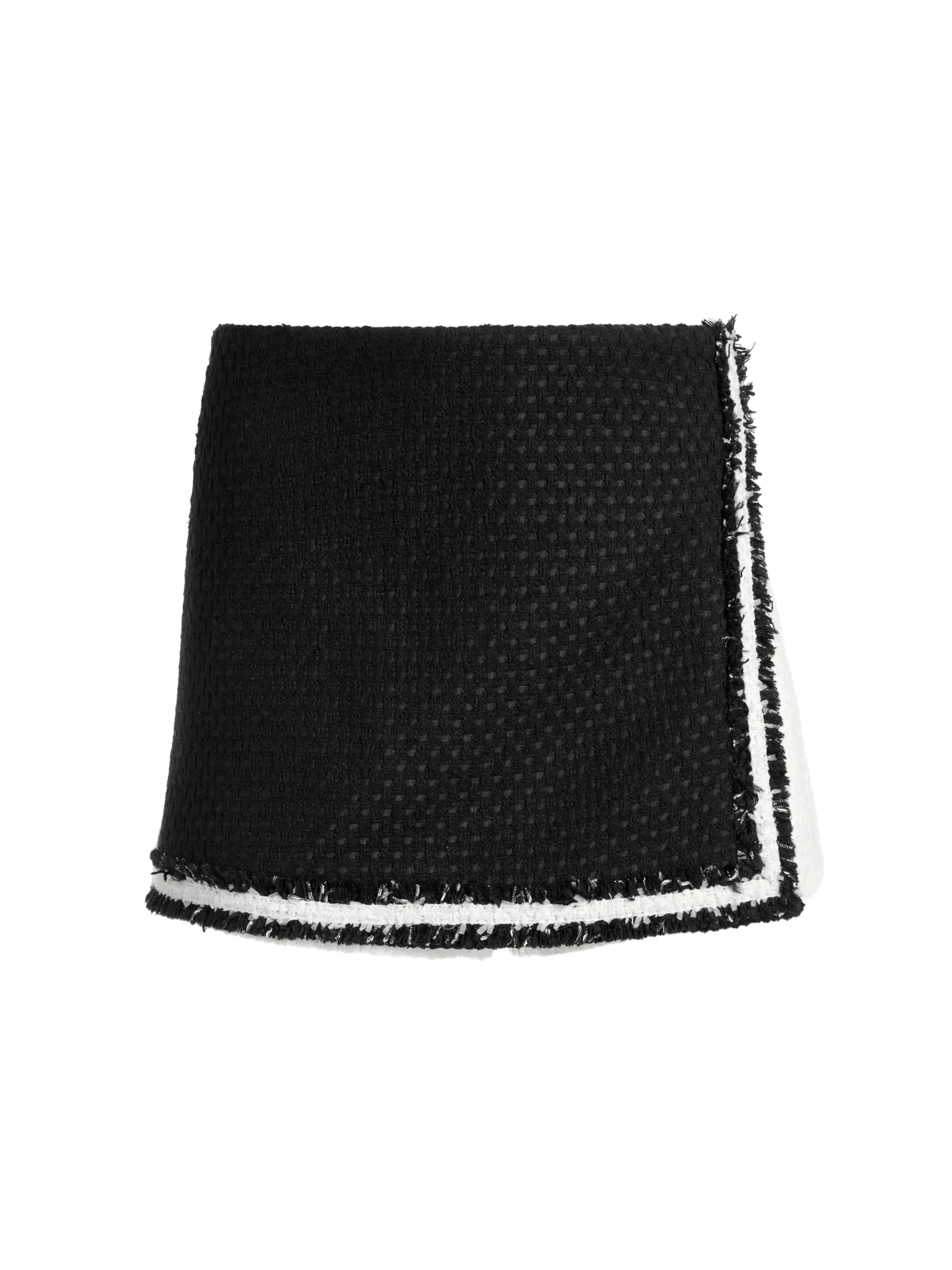Alice and Olivia DARMA CROSSOVER SKORT BLACK/OFF WHITE*FEATURED SHOPS | FEATURED SHOPS | CLOTHING | CLOTHING | CLOTHING