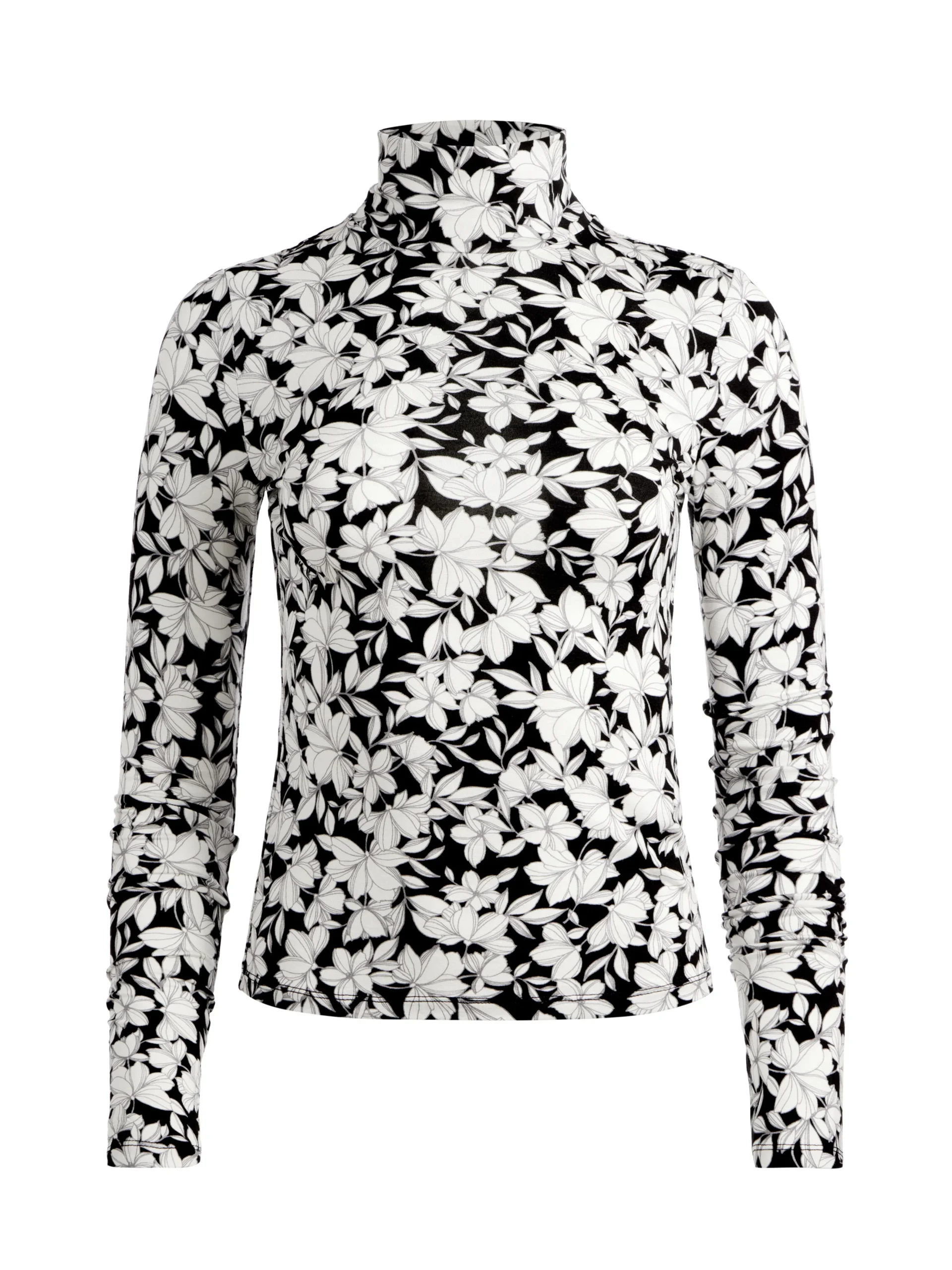 Alice and Olivia DELAINA TURTLENECK TOP HOMEROOM FLORAL*CLOTHING