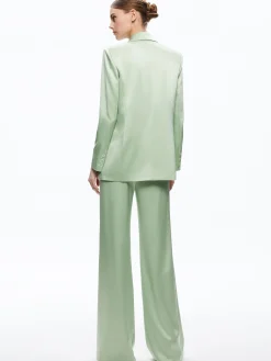 Alice and Olivia DENNY NOTCH COLLAR BOYFRIEND BLAZER + DEANNA HIGH WAISTED BOOTCUT PANT *CLOTHING