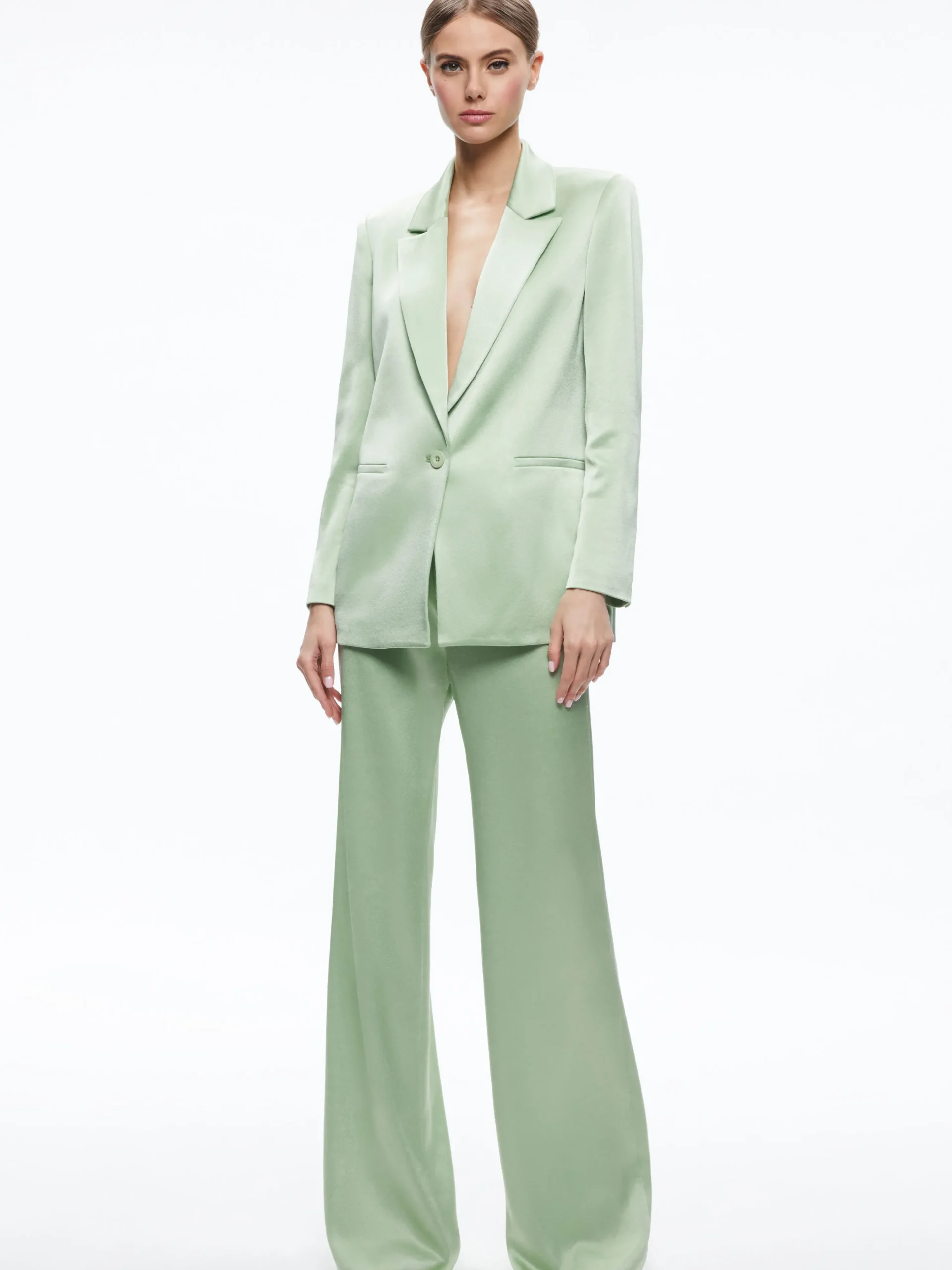 Alice and Olivia DENNY NOTCH COLLAR BOYFRIEND BLAZER *CLOTHING