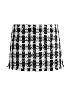 Alice and Olivia DEON TWO-FER TWEED JACKET + MACE TWEED MINI SKORT *CLOTHING