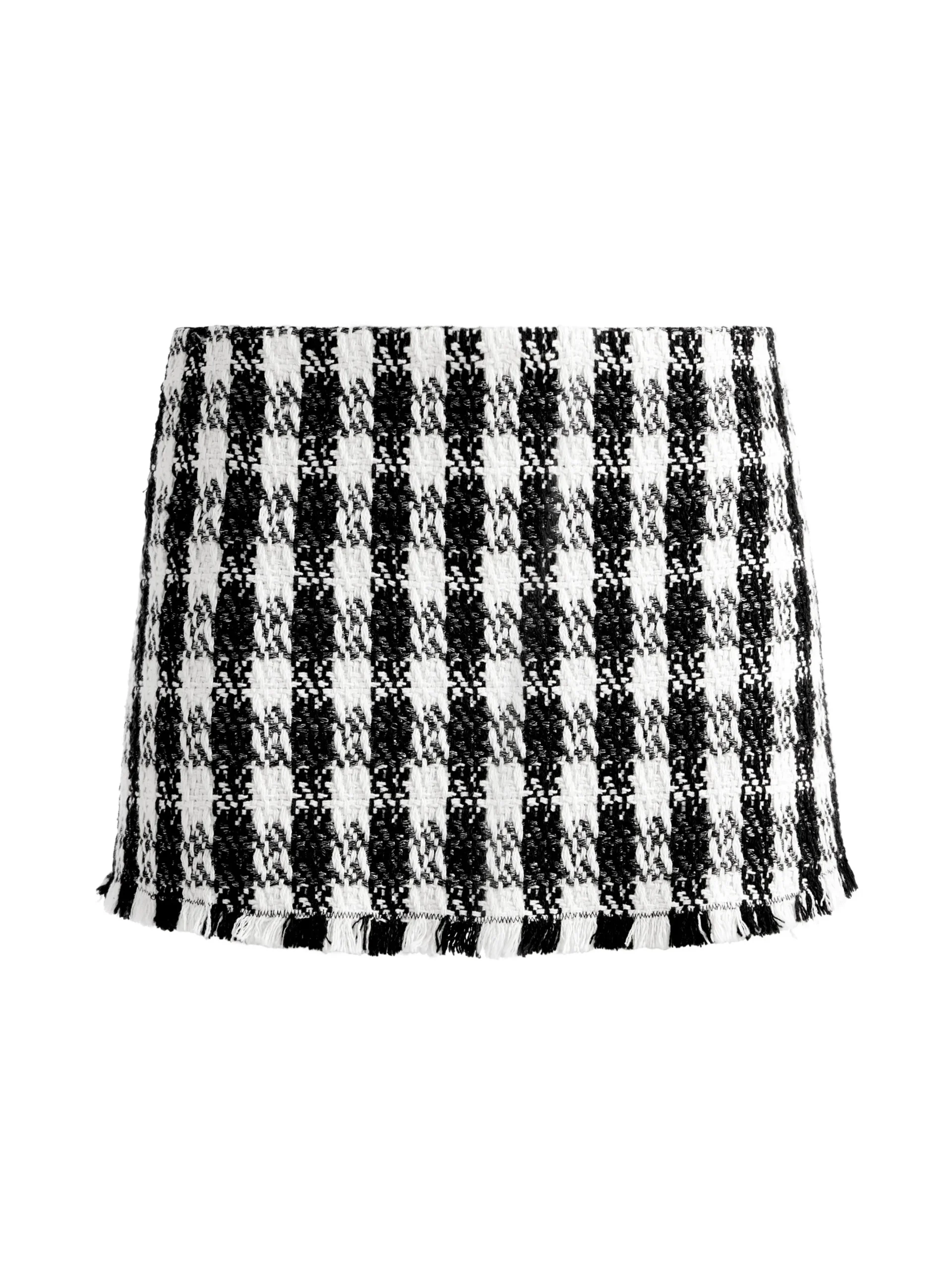 Alice and Olivia DEON TWO-FER TWEED JACKET + MACE TWEED MINI SKORT *CLOTHING