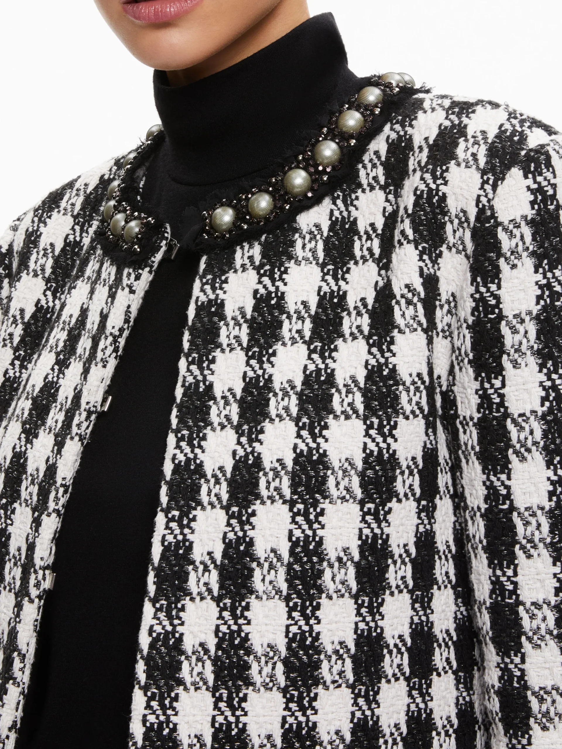 Alice and Olivia DEON TWO-FER TWEED JACKET + MACE TWEED MINI SKORT *CLOTHING