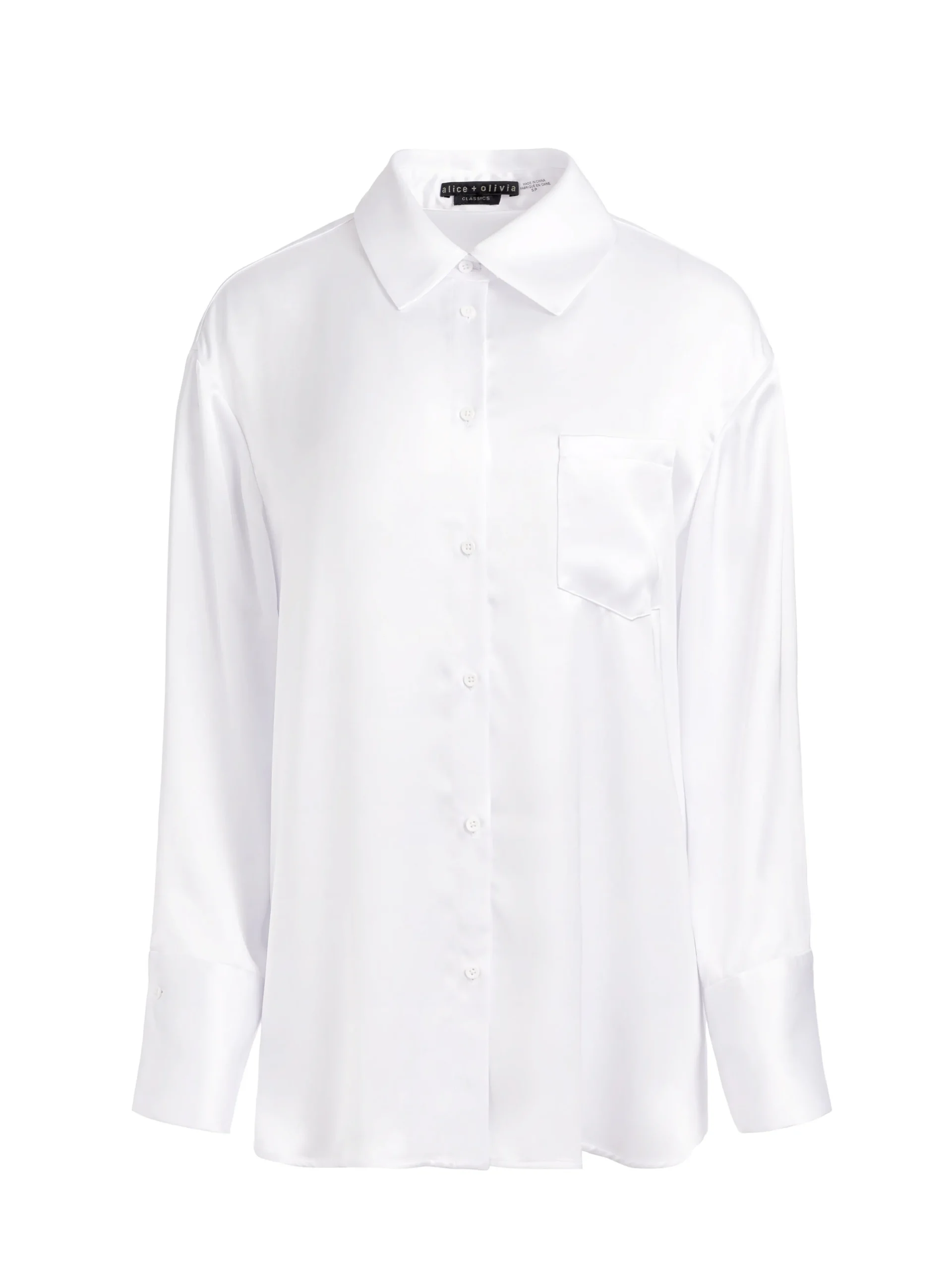 Alice and Olivia FINELY OVERSIZED BUTTON DOWN SHIRT *FEATURED SHOPS | CLOTHING