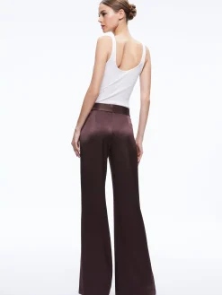Alice and Olivia FINELY OVERSIZED BUTTON DOWN SHIRT + JC WIDE LEG SIDE SLIT PANT *CLOTHING