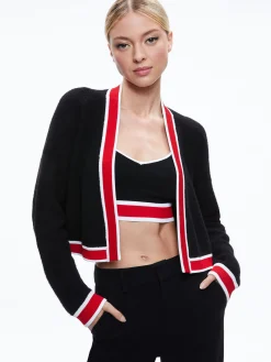 Alice and Olivia JUANA CROPPED CARDIGAN + MAUDE BRALETTE *CLOTHING