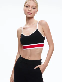 Alice and Olivia JUANA CROPPED CARDIGAN + MAUDE BRALETTE *CLOTHING