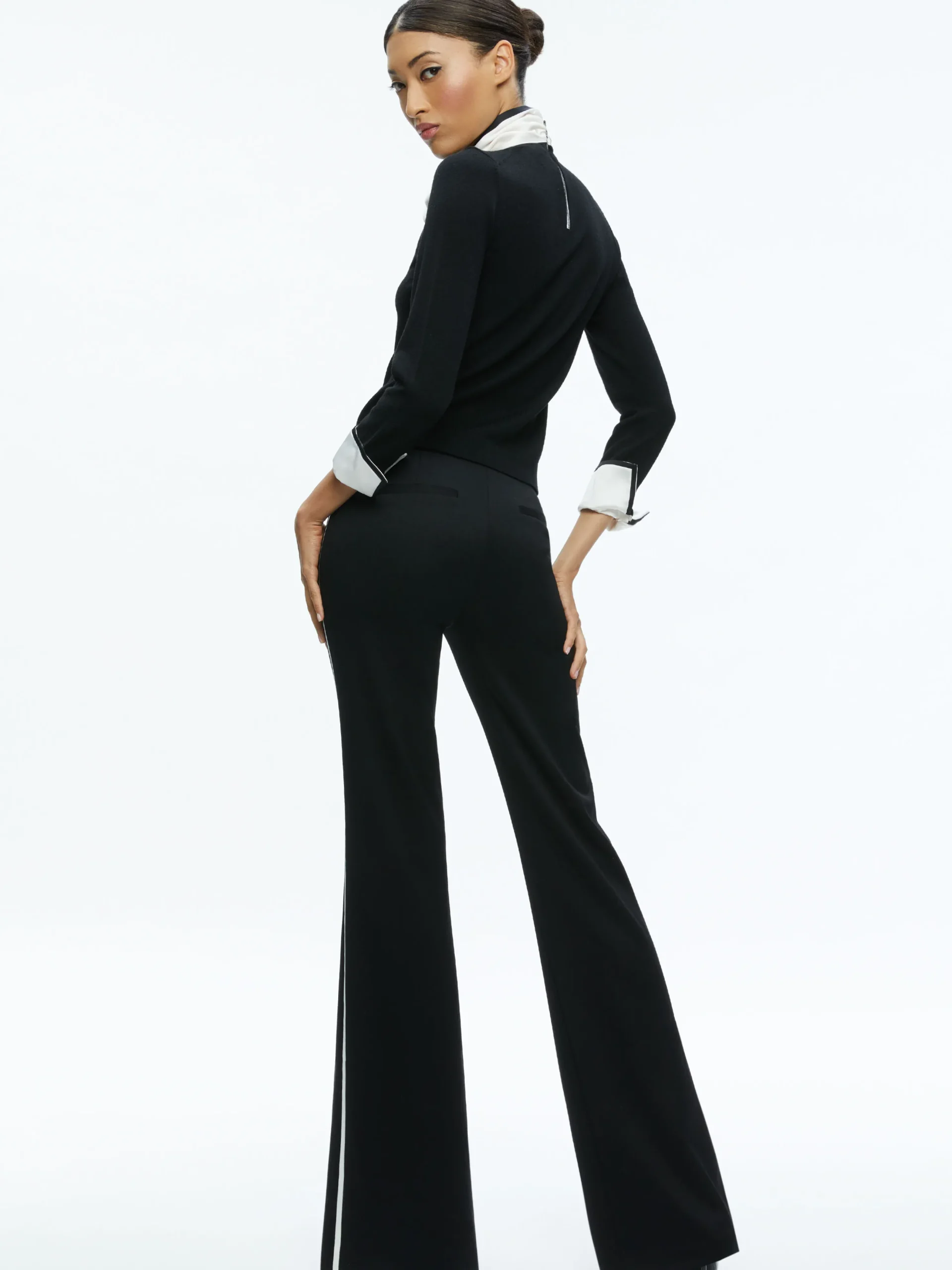 Alice and Olivia JUSTINA PULLOVER BLACK COMBO*FEATURED SHOPS | FEATURED SHOPS | CLOTHING