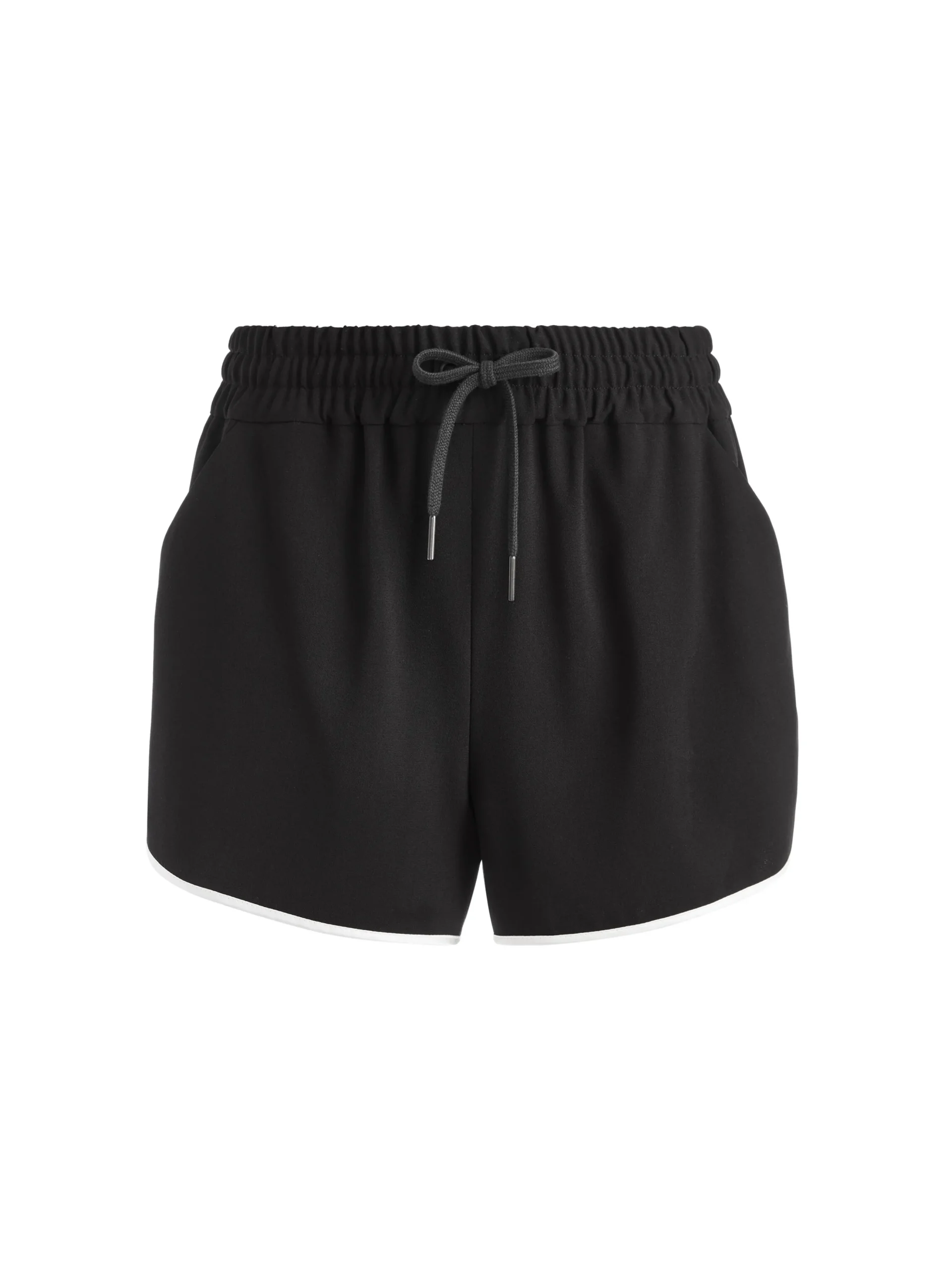 Alice and Olivia KIR COLORBLOCK RUNNING SHORT BLACK/OFF WHITE*FEATURED SHOPS | CLOTHING