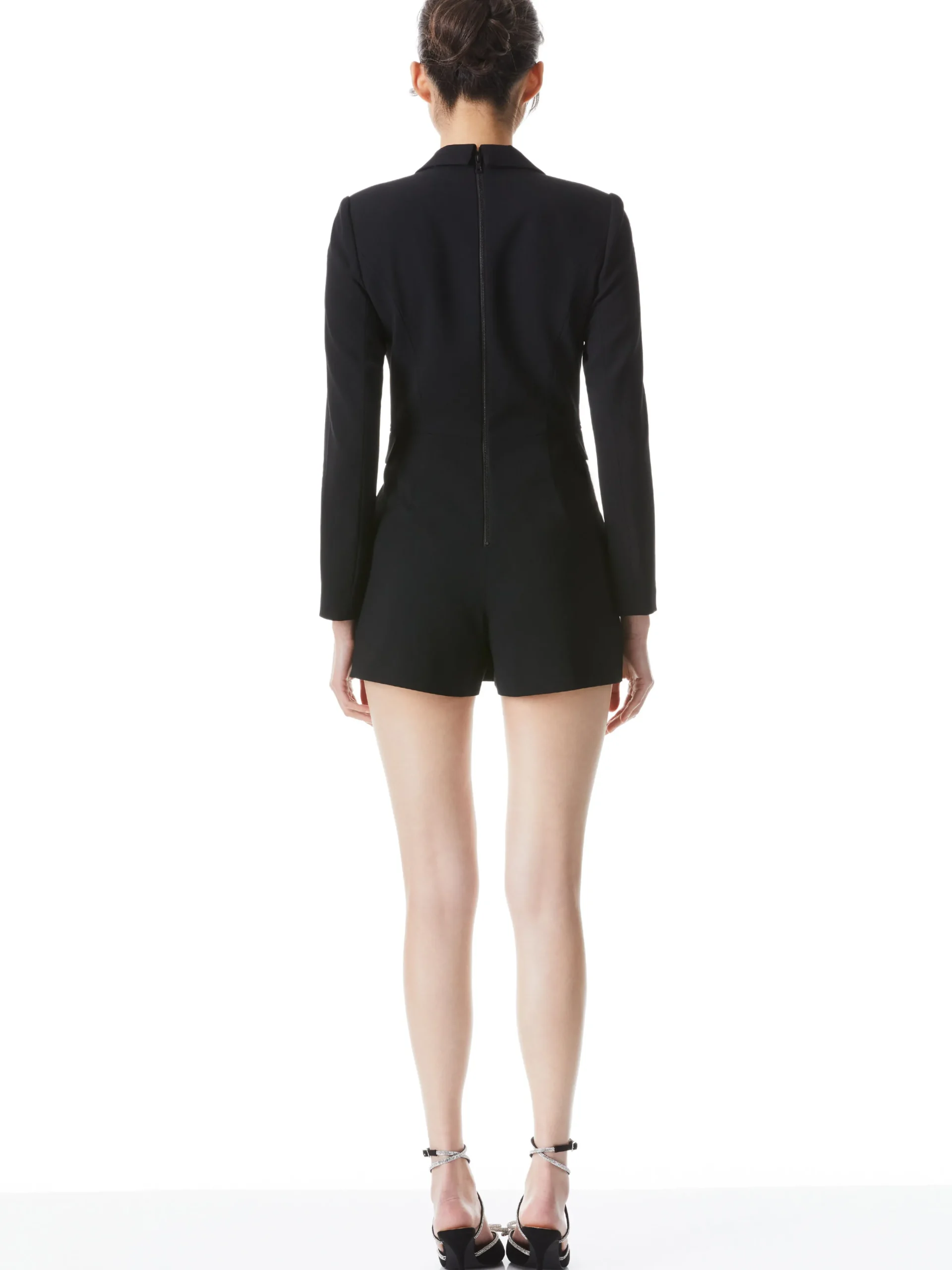 Alice and Olivia KYRIE TUXEDO SKORT ROMPER BLACK*FEATURED SHOPS | FEATURED SHOPS | CLOTHING