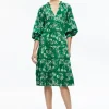 Alice and Olivia LAYLA TIERED RUFFLE MIDI DRESS CENTRAL PARK*DRESSES | CLOTHING