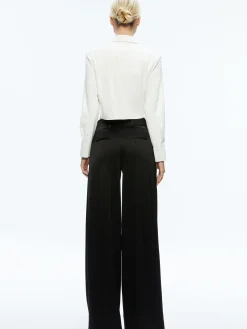 Alice and Olivia LEON CROPPED VEGAN LEATHER BUTTON DOWN *FEATURED SHOPS | FEATURED SHOPS | CLOTHING