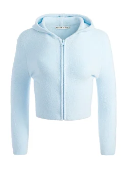 Alice and Olivia LIDELL CROPPED ZIP UP HOODIE + AMITY SLEEVELESS CROPPED TANK *CLOTHING