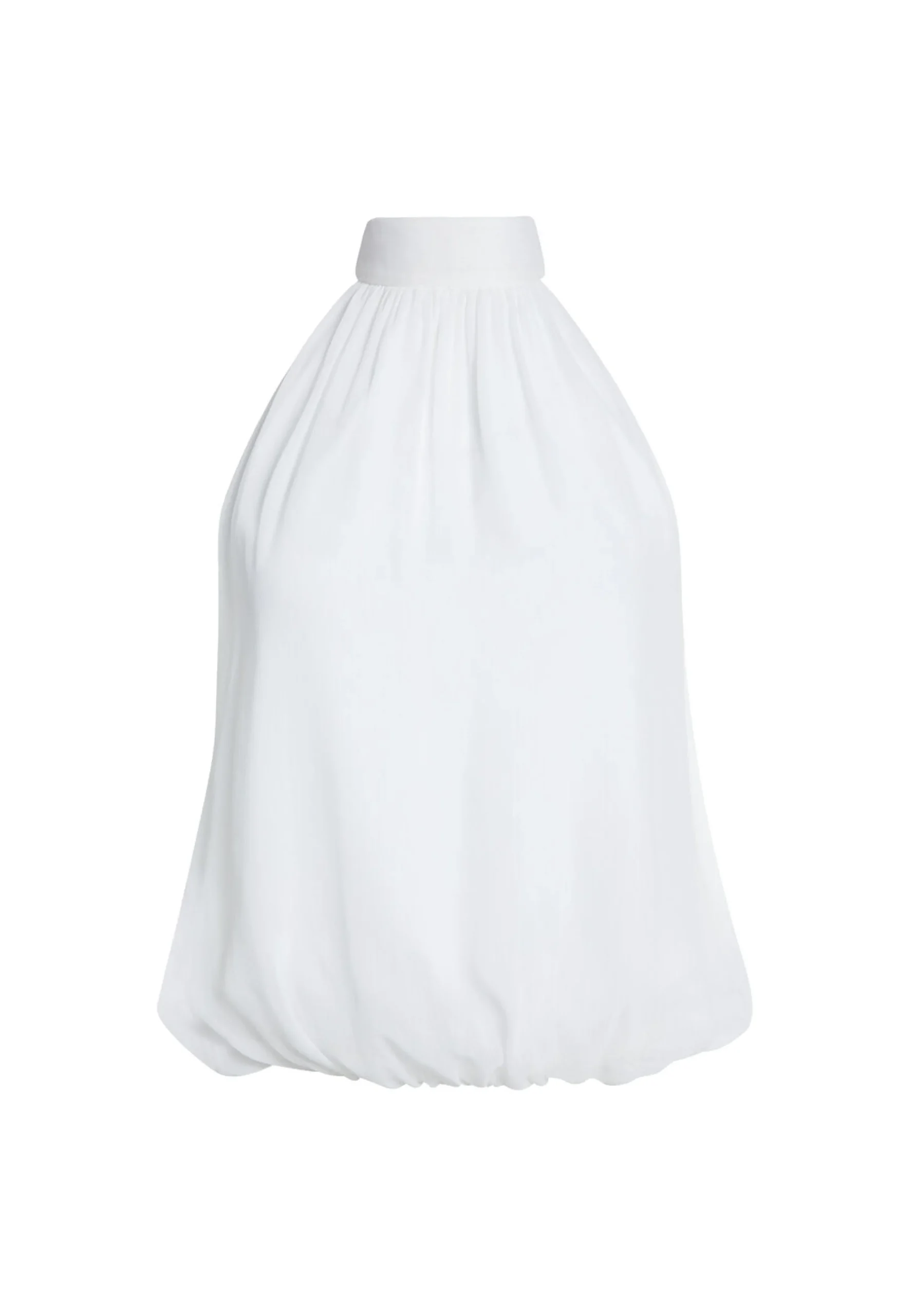 Alice and Olivia MARIS HALTER NECK GATHERED TOP *CLOTHING