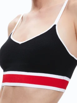 Alice and Olivia MAUDE BRALETTE BLACK/PERFECT RUBY*FEATURED SHOPS | CLOTHING | CLOTHING
