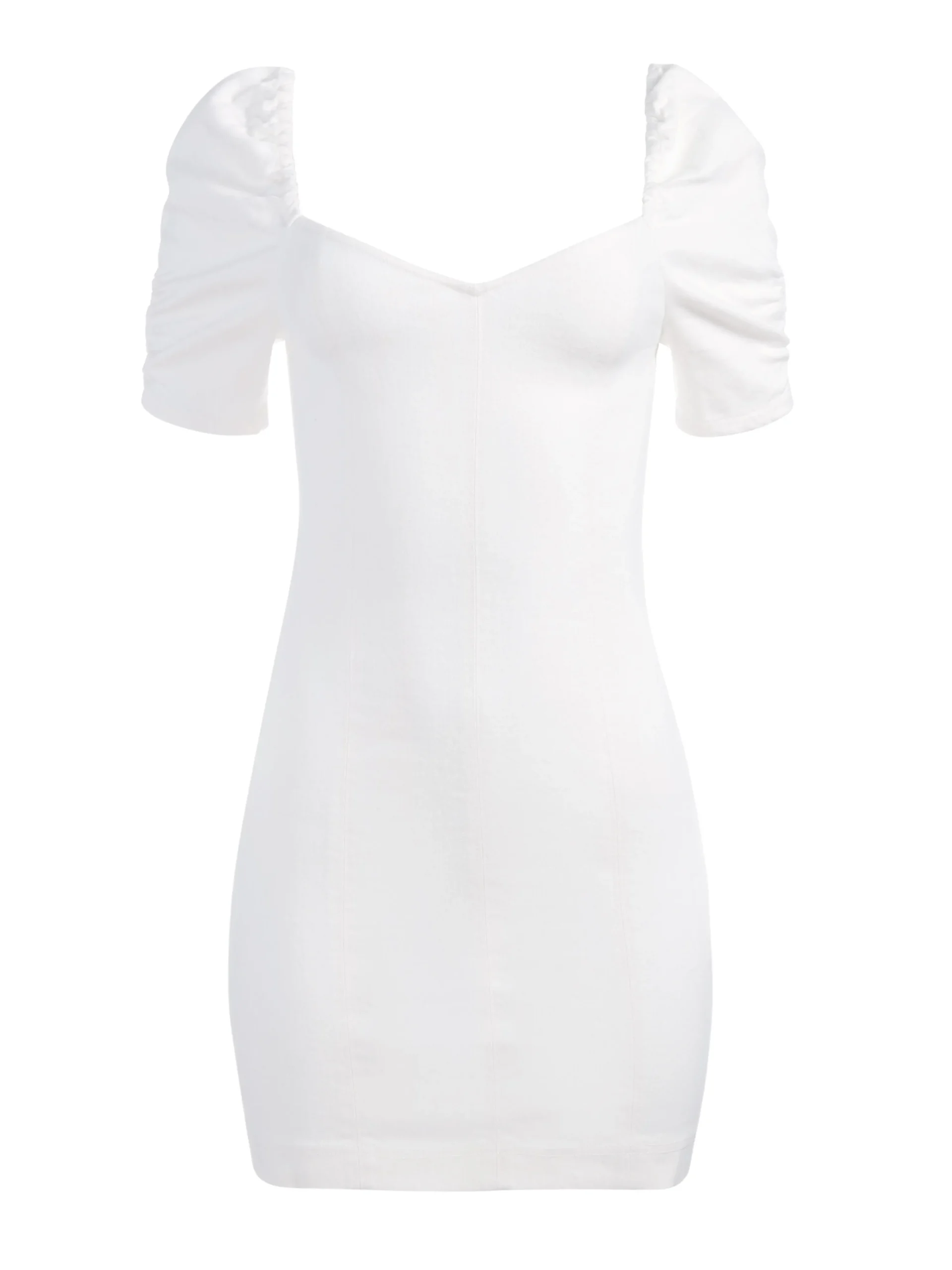 Alice and Olivia MIMI PUFF SLEEVE DENIM MINI DRESS VINTAGE SUGAR*FEATURED SHOPS | DRESSES | CLOTHING