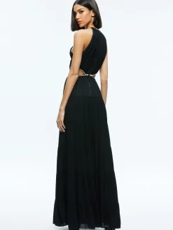 Alice and Olivia MYRTICE EMBELLISHED CUT OUT MAXI DRESS *DRESSES | DRESSES | CLOTHING
