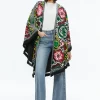Alice and Olivia NADINE EMBELLISHED SHAWL MONARCH BLACK LARGE*CLOTHING