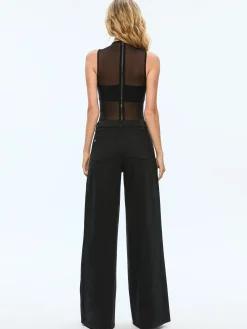 Alice and Olivia NICHOL HIGH NECK SLEEVELESS MESH BODYSUIT *FEATURED SHOPS | CLOTHING