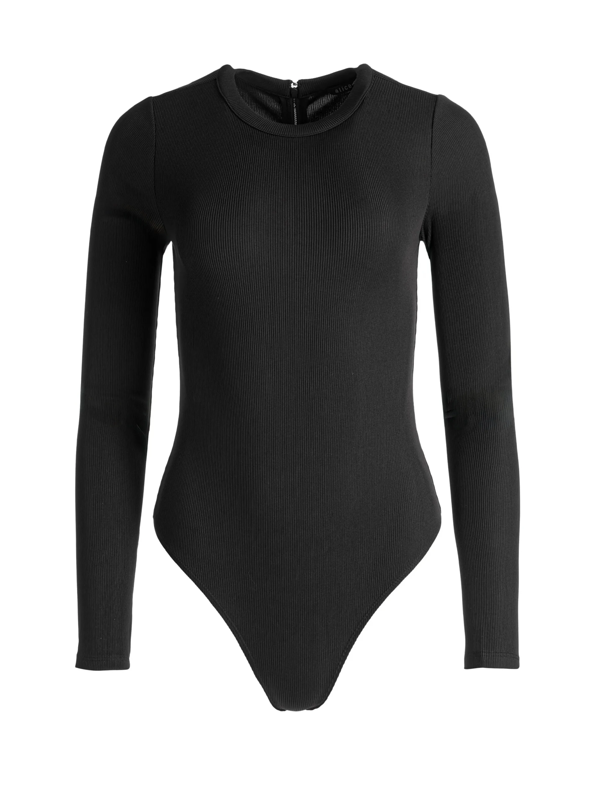 Alice and Olivia OLEA ROUND NECK BODYSUIT BLACK*FEATURED SHOPS | CLOTHING