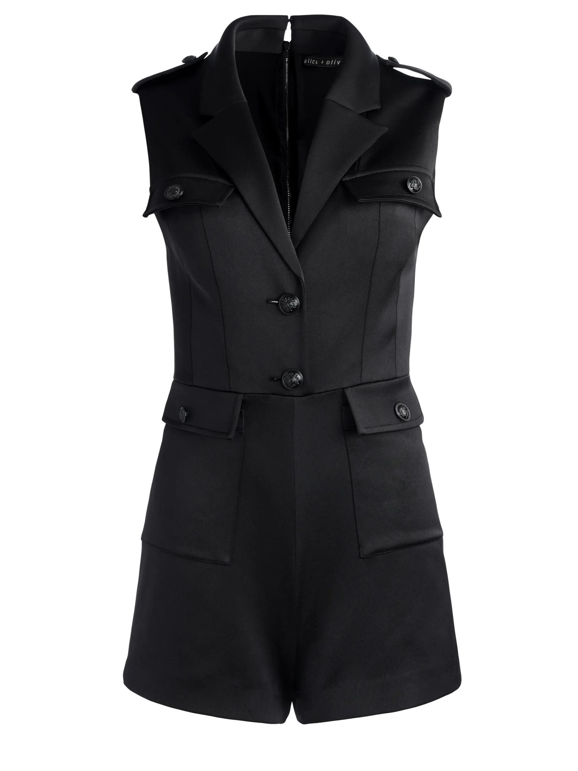 Alice and Olivia PHILLIS UTILITY SLEEVELESS ROMPER *FEATURED SHOPS | CLOTHING
