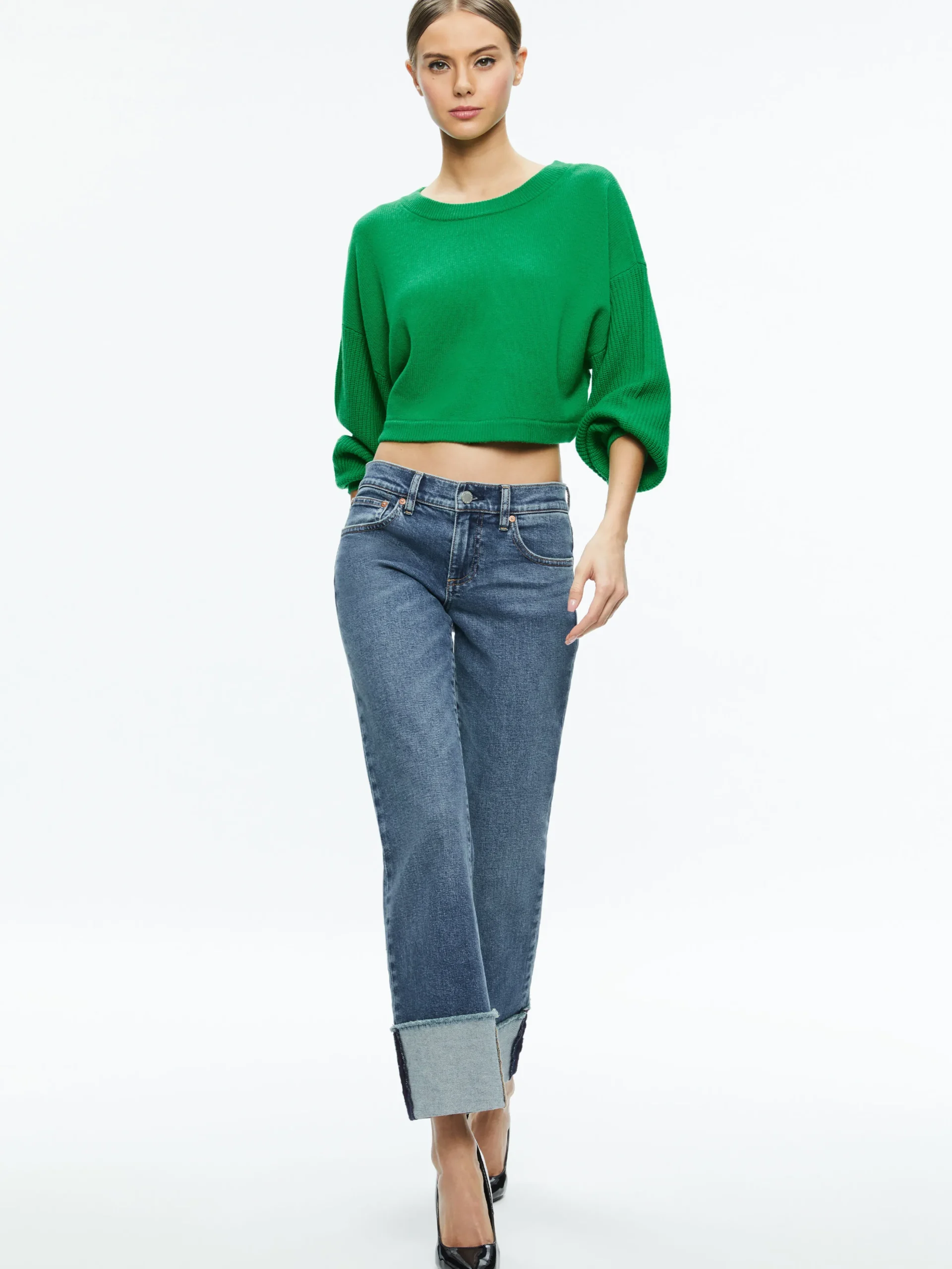 Alice and Olivia POSEY CREWNECK SWEATER *CLOTHING
