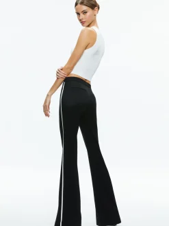 Alice and Olivia PRINCESS CONTRAST PIPING PANT BLACK/OFF WHITE*FEATURED SHOPS | FEATURED SHOPS | FEATURED SHOPS | CLOTHING | CLOTHING