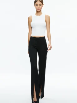 Alice and Olivia PRINCESS CONTRAST PIPING PANT BLACK/OFF WHITE*FEATURED SHOPS | FEATURED SHOPS | FEATURED SHOPS | CLOTHING | CLOTHING