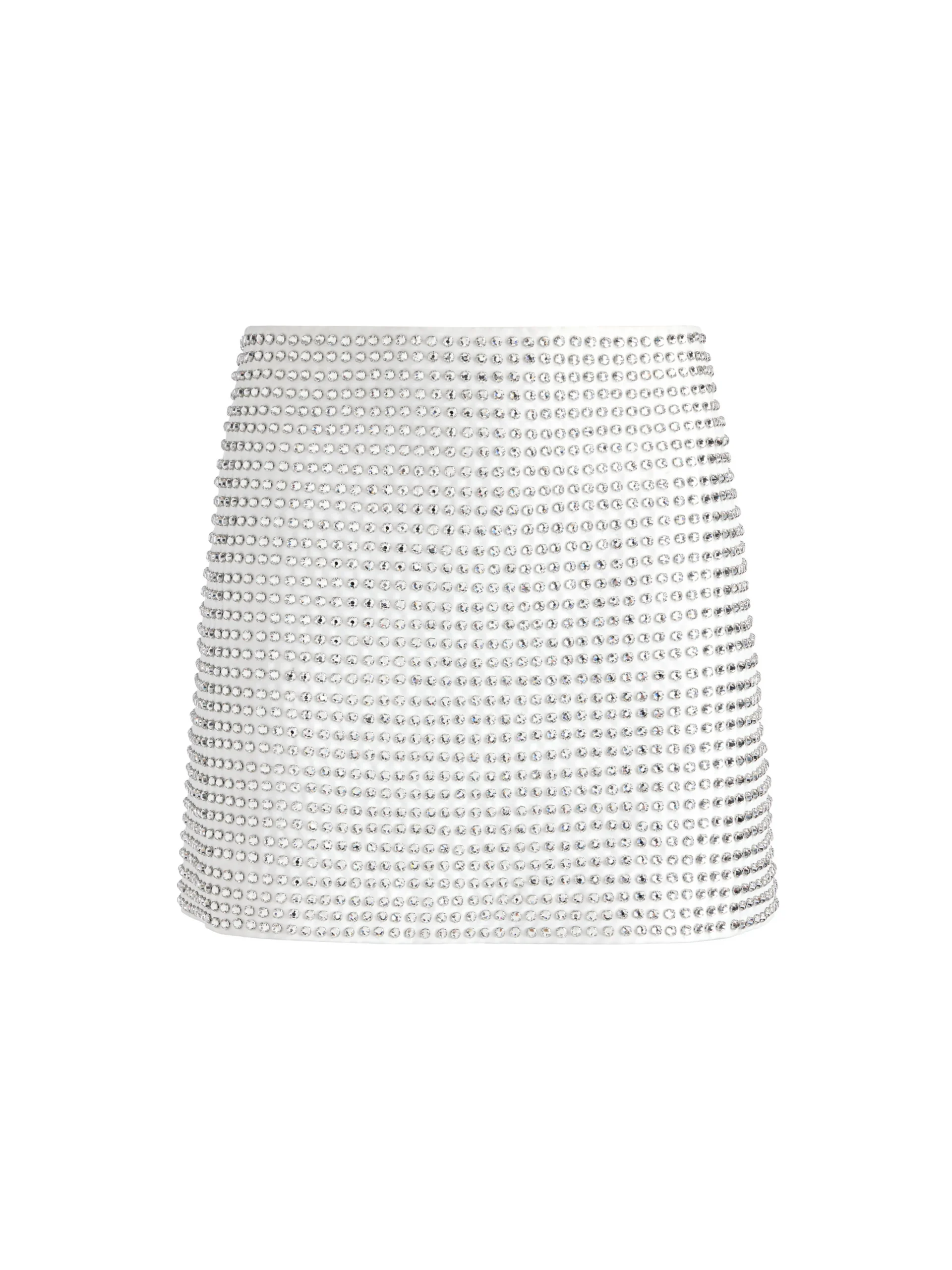 Alice and Olivia RILEY EMBELLISHED MINI SKIRT OFF WHITE/SILVER*CLOTHING