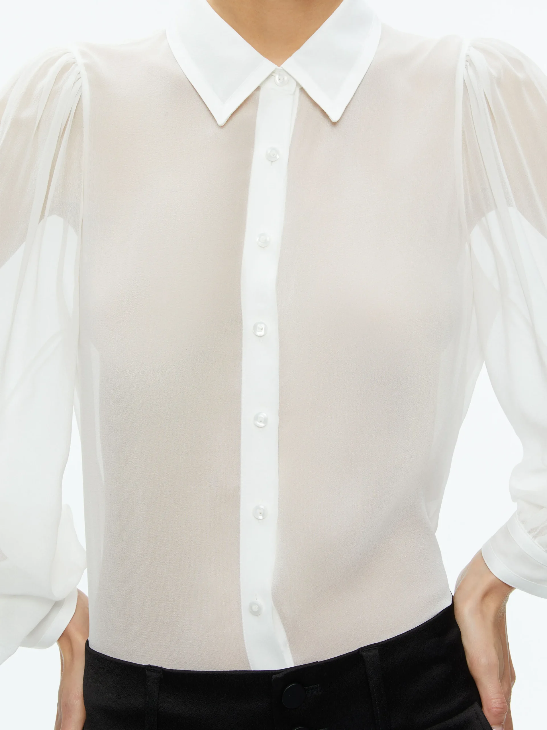 Alice and Olivia ROANNE SHEER BLOUSE *FEATURED SHOPS | FEATURED SHOPS | CLOTHING