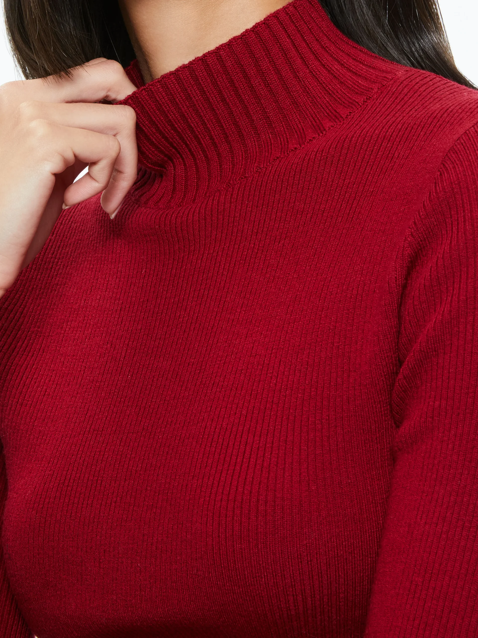 Alice and Olivia SENAIDA CROPPED MOCK NECK PULLOVER *CLOTHING
