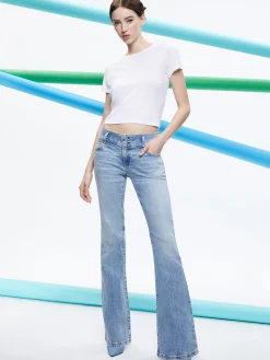 Alice and Olivia STACEY LOW RISE BELL BOTTOM JEAN *FEATURED SHOPS | CLOTHING | CLOTHING