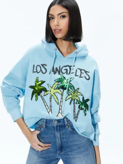 Alice and Olivia SUNNY BOXY CROPPED HOODIE ICE*CLOTHING | CLOTHING