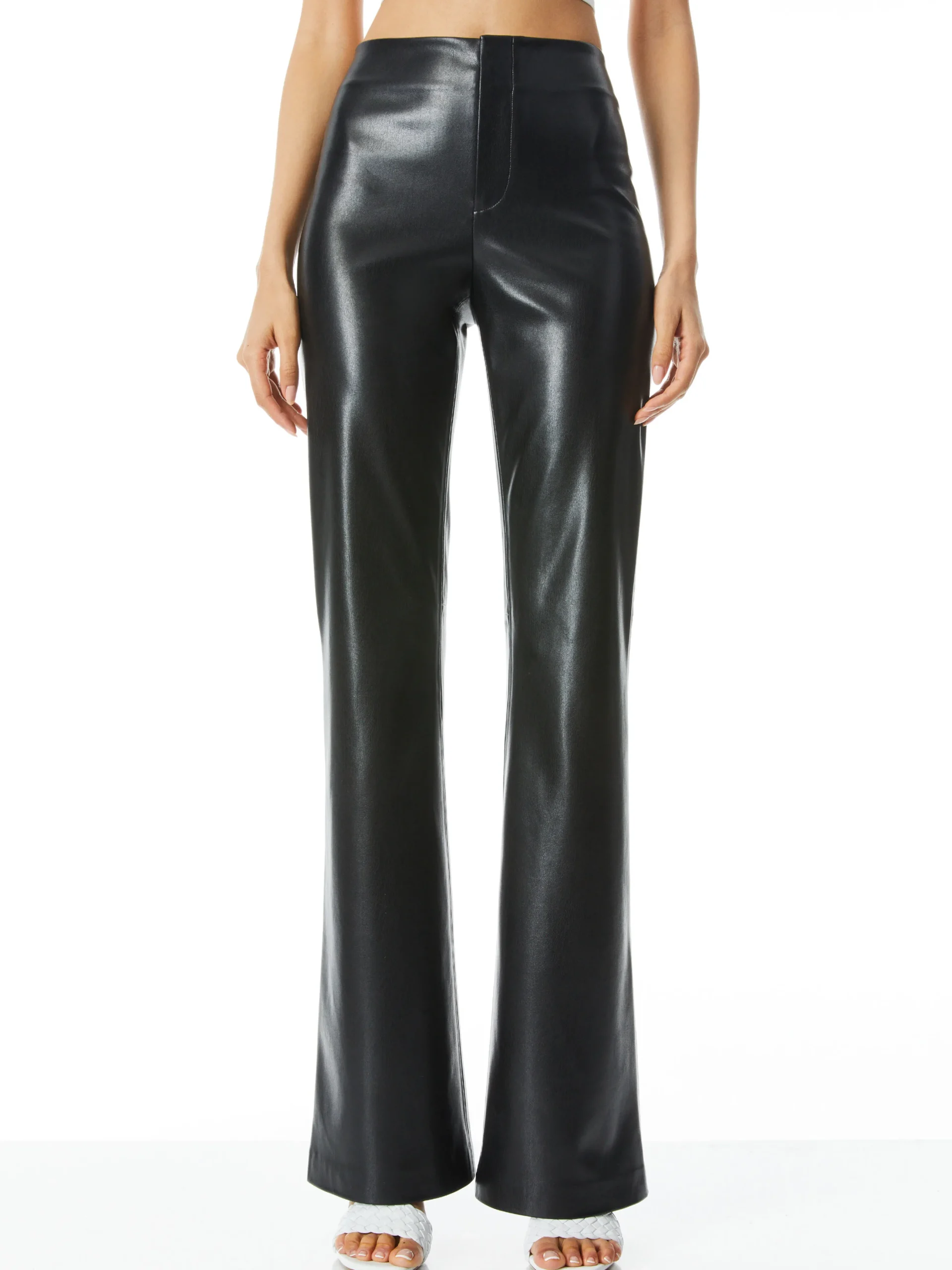 Alice and Olivia TEENY VEGAN LEATHER FLARE PANT *FEATURED SHOPS | FEATURED SHOPS | CLOTHING